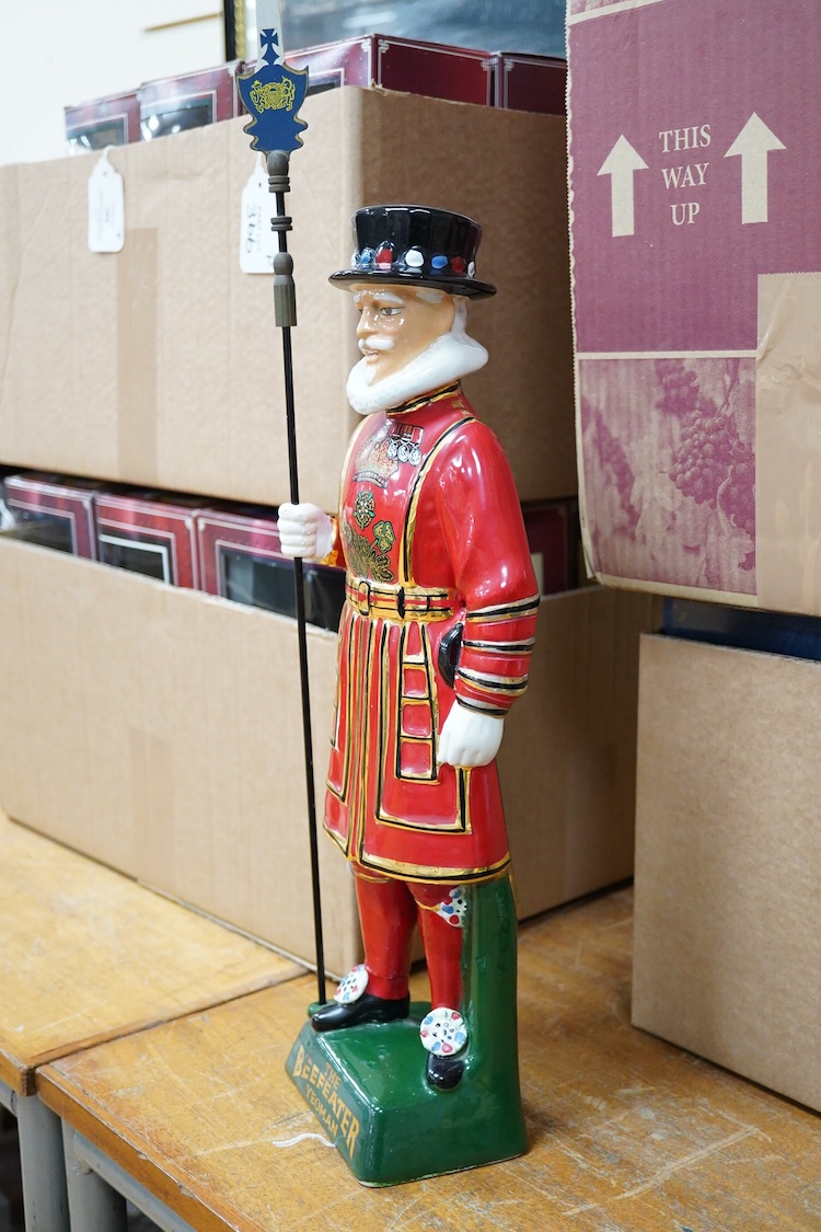 The Beefeater Yeoman advertising ceramic figure, 54cm high